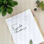 A minimalist calendar with 'Digital Detox' clearly marked on several days. Symbols of nature and a turned-off phone indicate a break from technology.